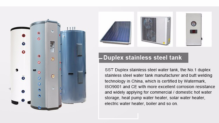 Excellent Waterproof 300L Duplex Stainless Steel square Electric Water Heater detail