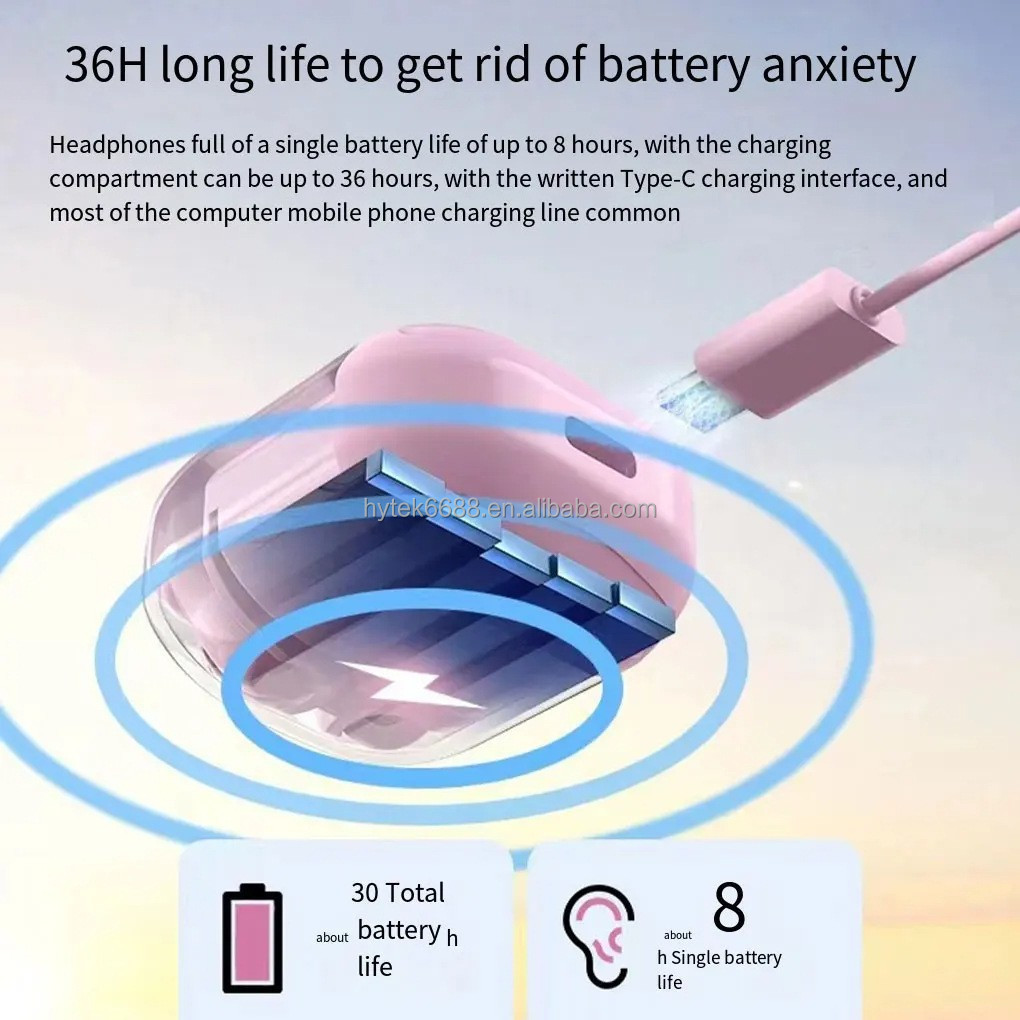 Custom Logo Transparent Earphone Type C TWS  Auriculares Air 31 Air31 Transparent Pods Auriculares Audifonos Wireless Headphone detail