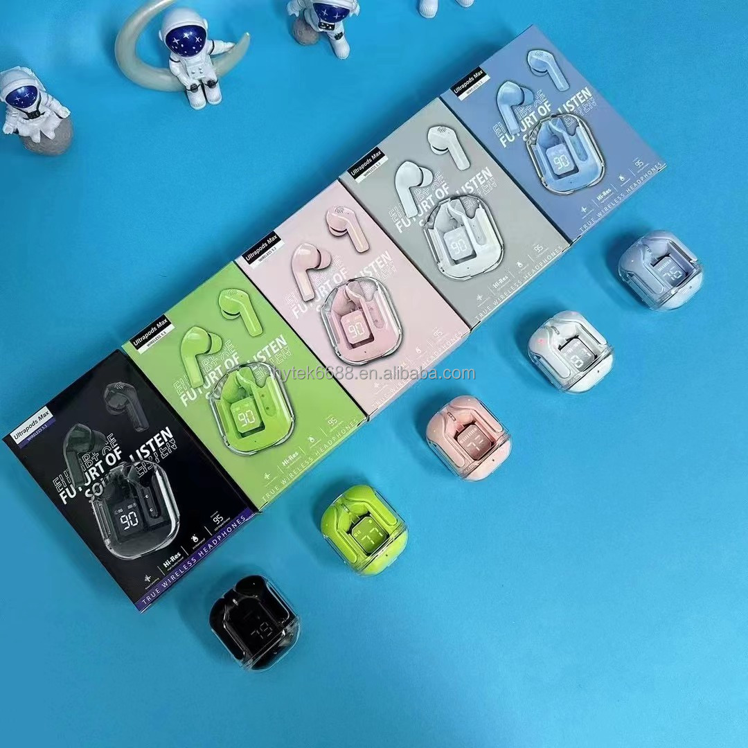 Transparent Ear Buds in Ear Earphones LED AIR 31 Headphone Wireless Earphone Waterproof Audifonos Ultraprods Pro Ultrapods Max detail