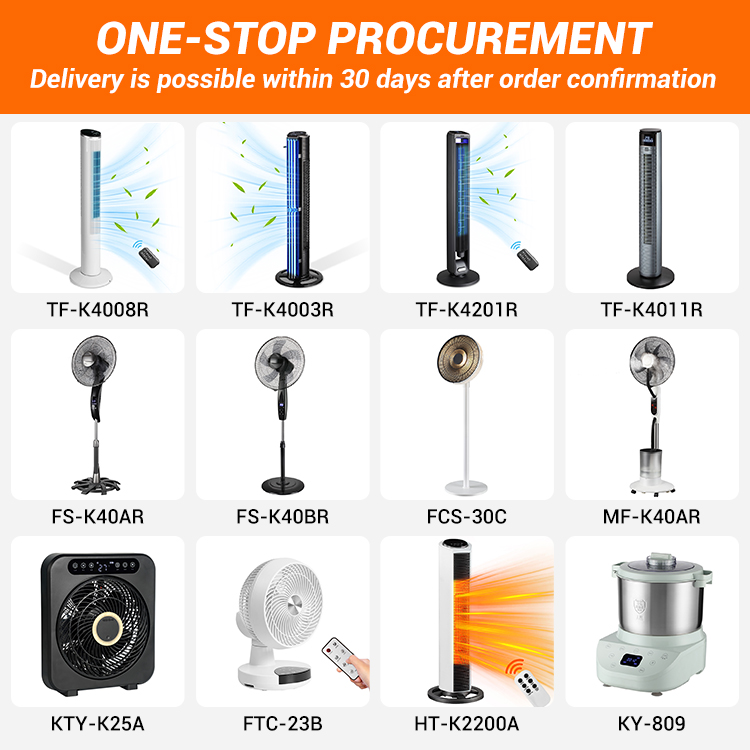 OEM ODM Portable Plastic 1100W 2200W Quick Warm Vertical Electric Space Heater Home Office with Remote Control product view