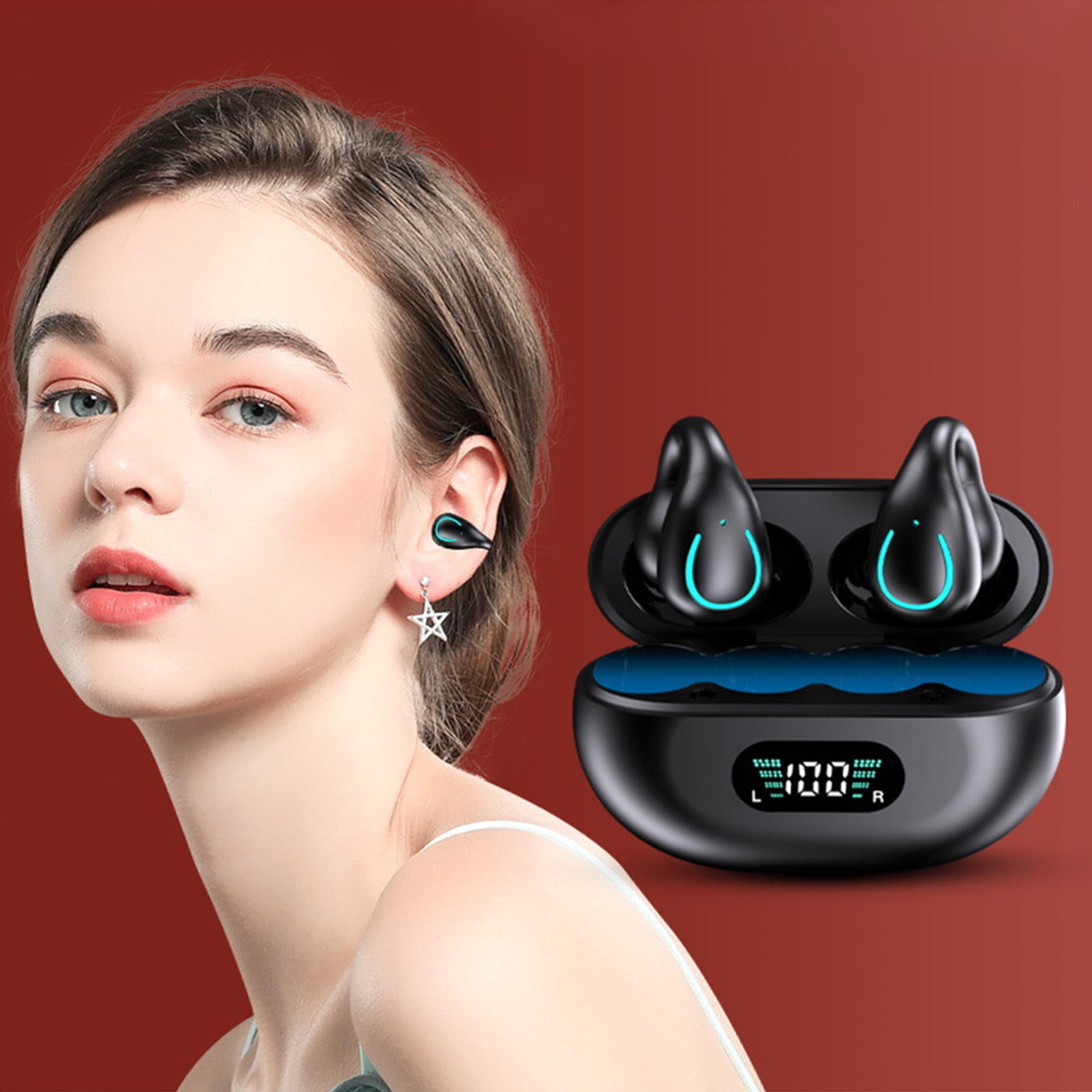 2024 BT 5.3 Headphones  in Ear Noise Canceling Tws Draadloze Oordopjes Waterproof  Cover Wireless Earbuds Earphone for Airpods detail