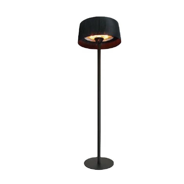 Hot Sale Safety 2000W Outdoor Electric Heater with Fabric Lamp Shade IPX4 Waterproof Remote Control