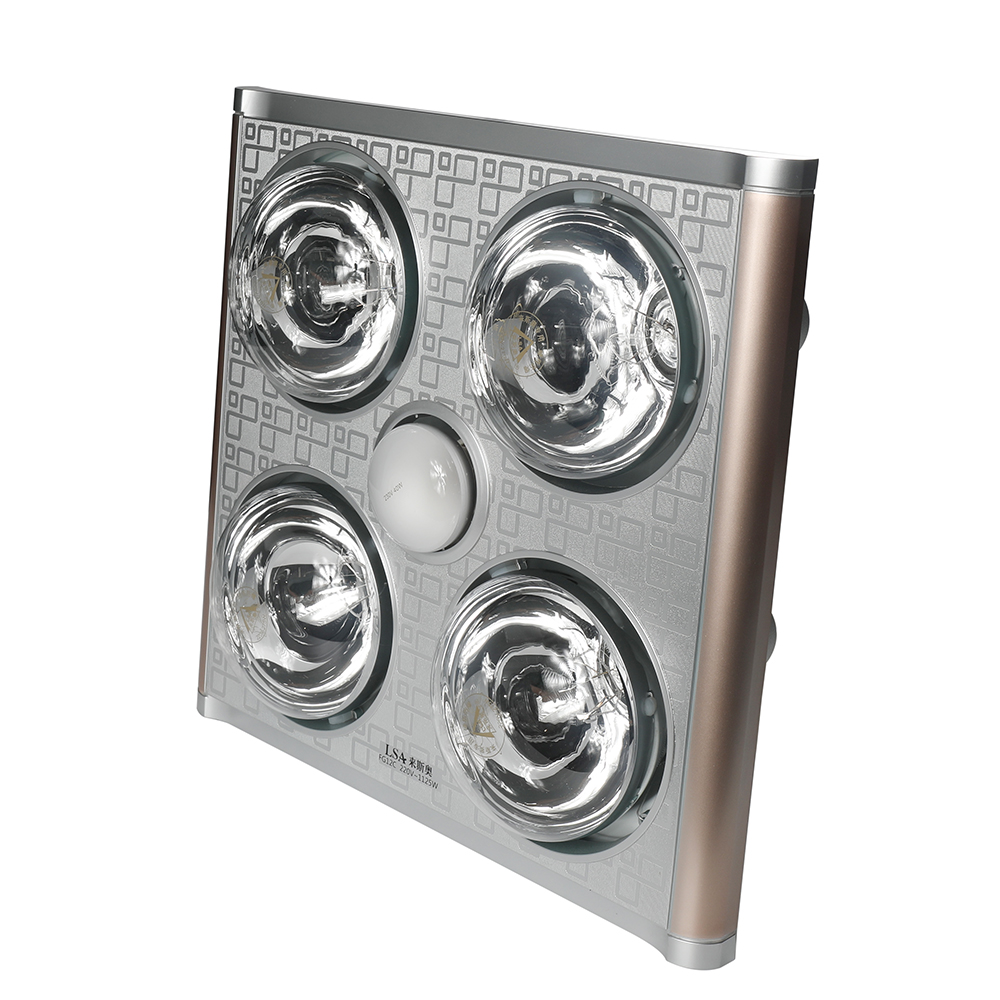 LSA 4 Lamps Electric Heater Infrared Heater With Lighting Poultry Electric Heaters for Bathroom