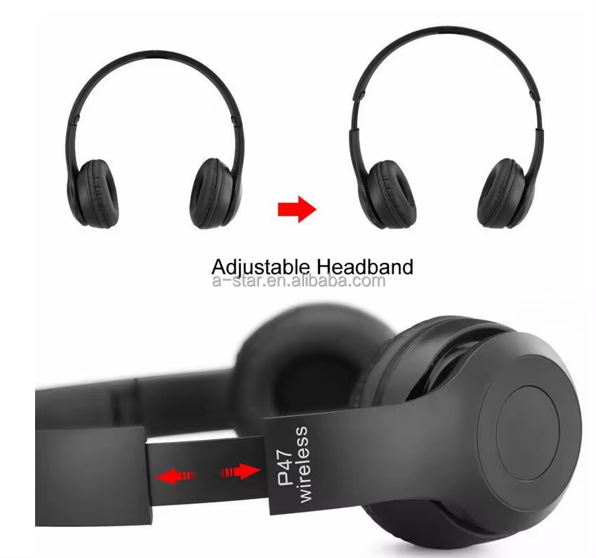 P47 Bt5.0 Wireless Headphones Headset Over Ear TWS Ecouteurs Fones De Ouvido Earphone Casque Audifonos Inalambricos Auriculares detail