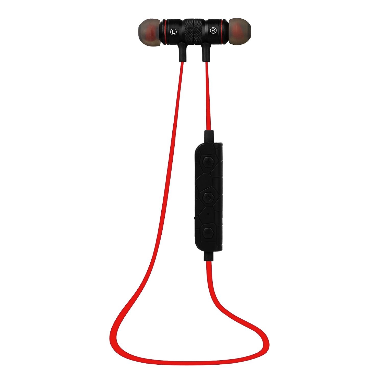Wireless Sport Earbuds with In-Ear Neckband Sweat-Proof Headsets with Call Alert Number Broadcast In-Ear Headphones for Sports
