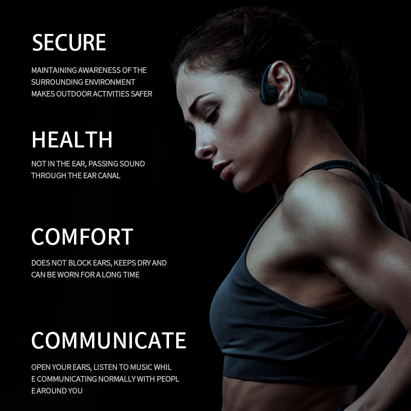 OEM Bluetooths Headset Wireless Earphone Open Ear Bone Conduction Sports Neckband Headphones product view