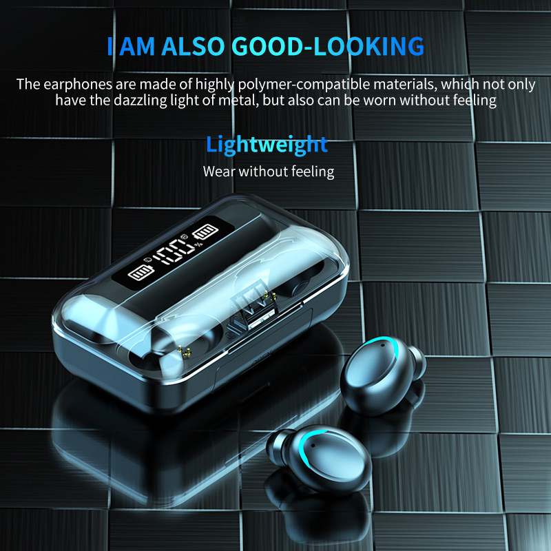 F9 Audifonos Mini Fone De Ouvido True Wireless Touch Control LED Display  Earphone Touch Control Headphone detail