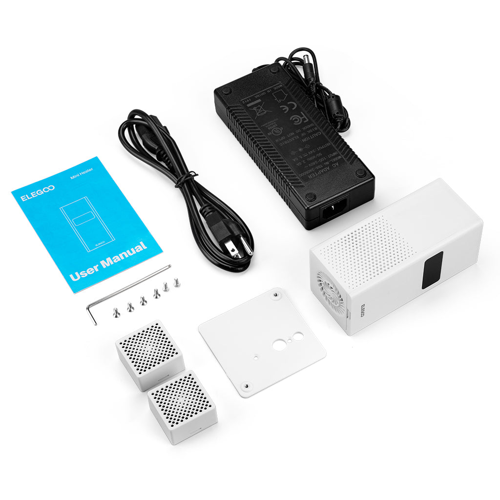 ELEGCO Portable Mini Electric Heater with Digital Control 100-240V Easy Installation Made of Durable Plastic detail