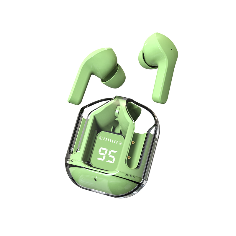 Transparent Crystal Box True Wireless Earbuds Gaming Noise Reduction TWS Earphones with Clear Shell In-Ear Bluetooth Headphones product view