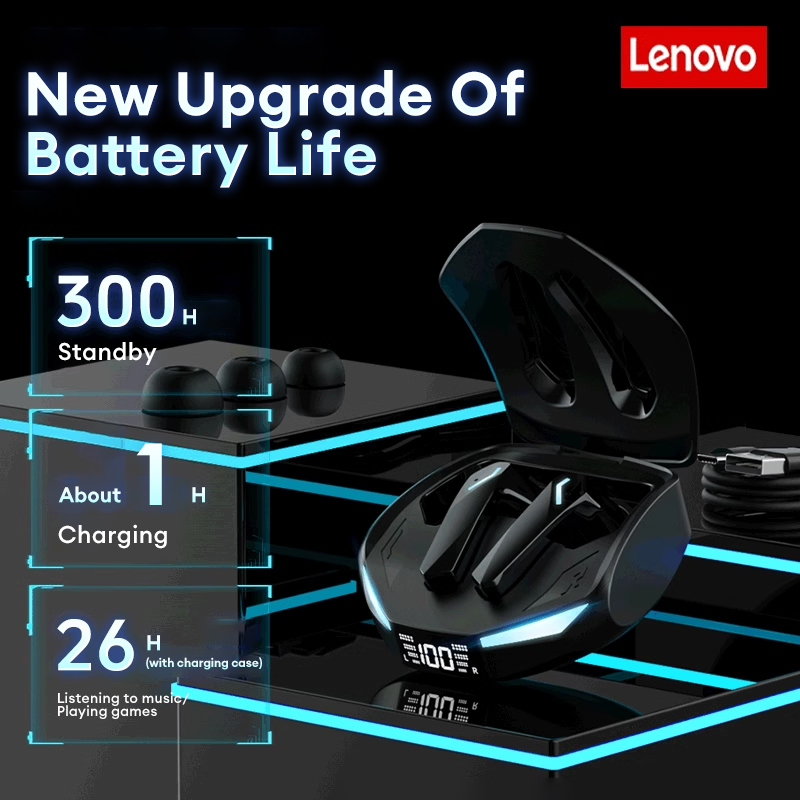 Original Lenovo New Earbuds XT53 GM2 PRO MAX BT 5.4 TWS Sports Waterproof Gaming Headset Long Battery Wireless Earphones product view