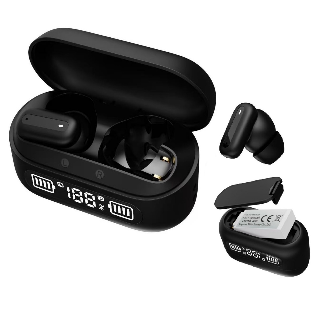 Detachable Battery Tws Earbuds Bluetooth 6.0 Wireless Heardset HiFi Earphones with Mic & Charging Case 13mm Dynamic Driver detail