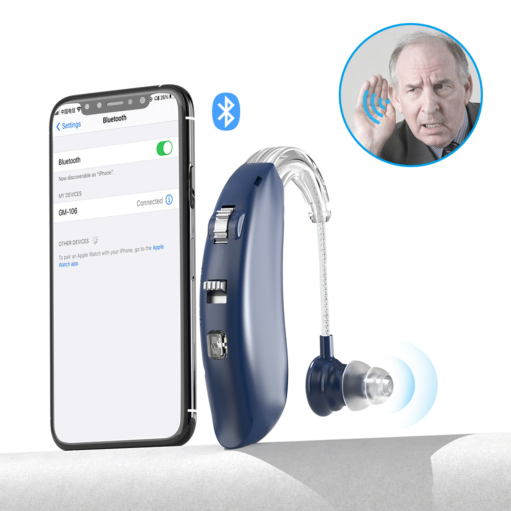 Bluetooth BTE Hearing Aids for the Deaf Price List Rechargeable Digital Hearing Aids Manufacturer Wholesale Hearing Aid Cheap detail