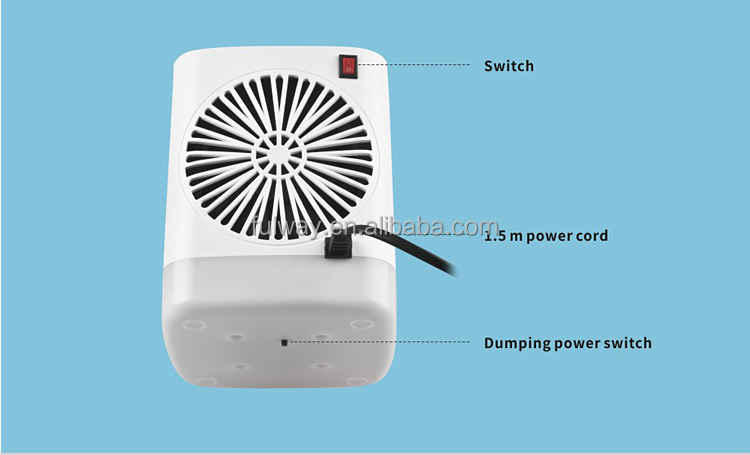 Fast Heating Indoor Home Use Portable Electric Heater Fan with Thermostat and Over-protection Winter Heater Fan detail