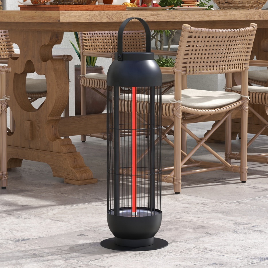 1000W Portable Patio Heater with Outdoor Electric Lantern Style product view