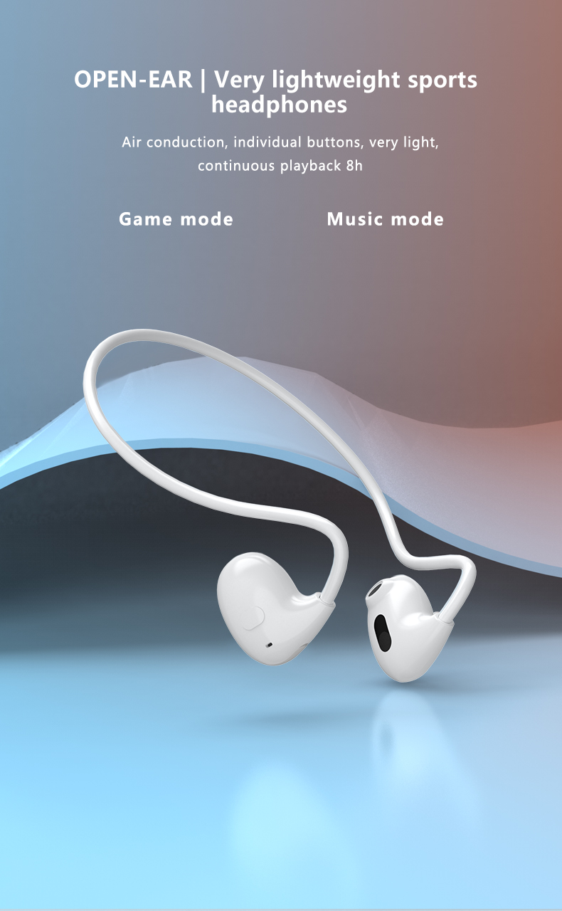 New Neckbands Open Ear Neckband Sports Wireless Headset on Ear Wireless Earphone Earbuds detail