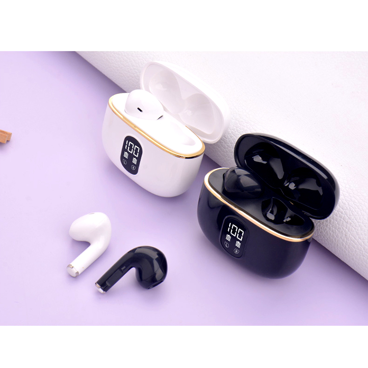 US Warehouse T02 Bt V5.3 EDR Wireless Earbuds Earphones Led Display Waterproof in Ear Noise Reduction Phone Eletronic Headphones product view