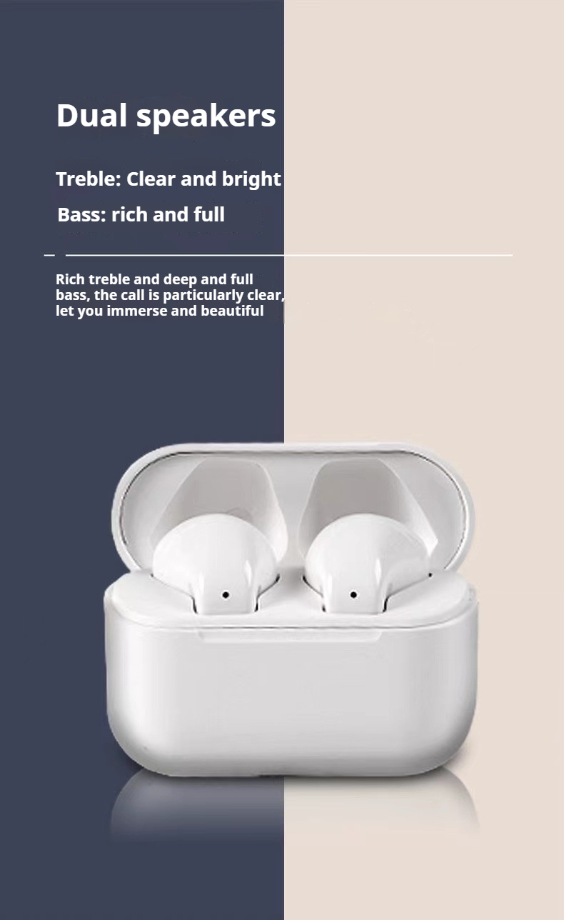 Compact Pro5s TWS Mini In-Ear Earphones High Quality Sound LED Battery ENC Noise Cancellation IPX2 Waterproof for Music Sports detail