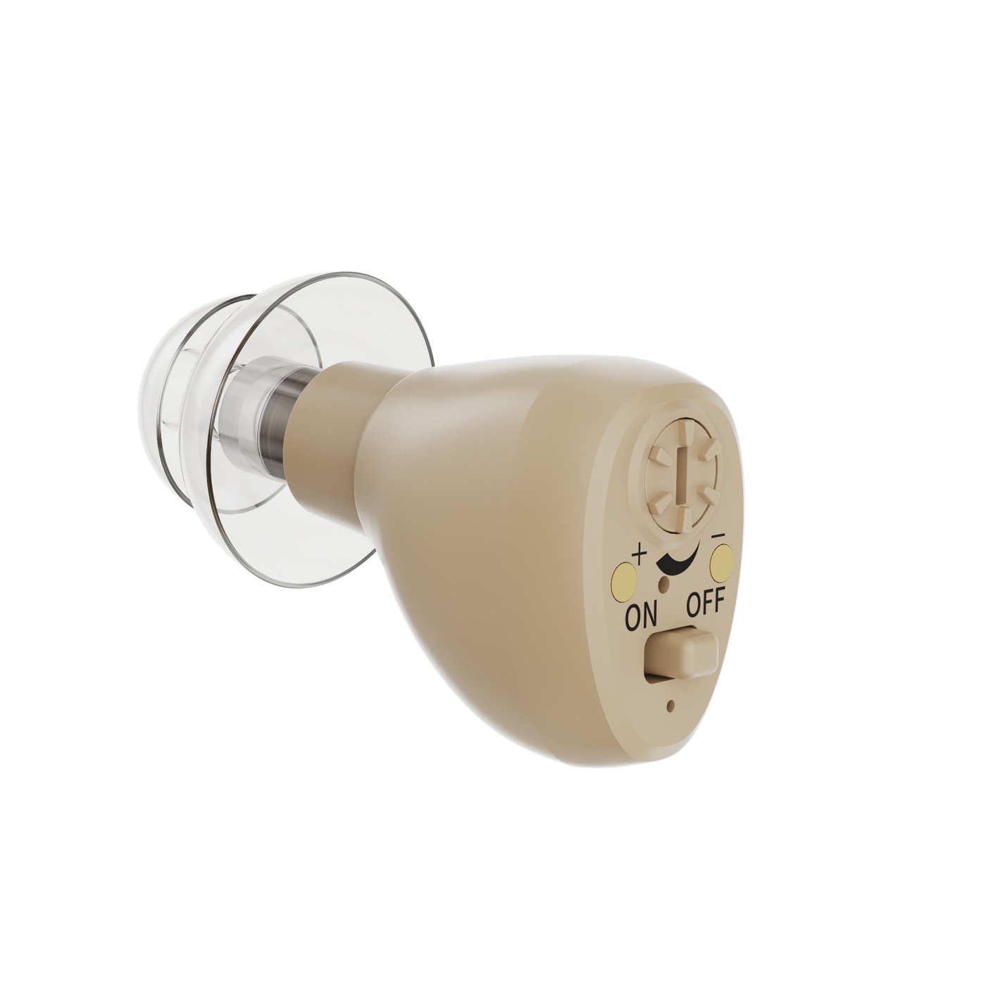 Mini Rechargeable ITE Hearing Aids OTC Analog Sound Amplifier Noise Cancelling Eco-Friendly Adjustable Seniors Elderly Adults