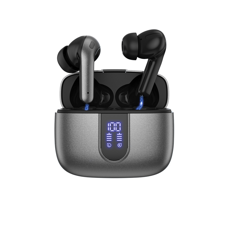 Hot-selling Noise-Canceling Wireless In-Ear Headphones with Digital Display Waterproof Sweatproof Long Battery Life BT Earphones