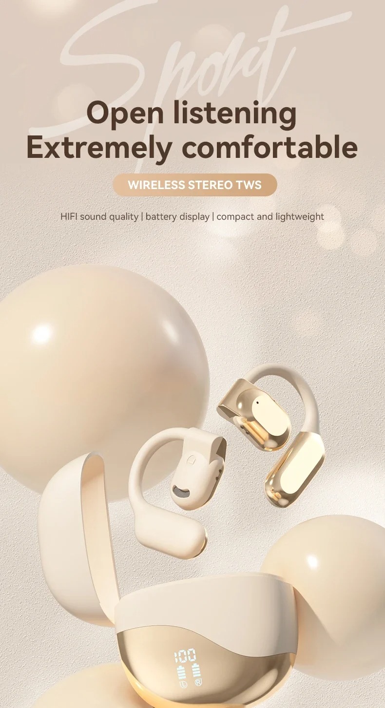 Hot Selling Ai Translator Earbuds 144 Languages Ear Hook Open air Conduction Tws BT Wireless Smart Translate Earphone detail