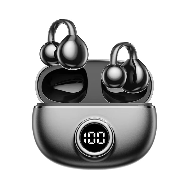Open Ear Wireless Earbuds TWS HiFi Sound Digital Display Battery Indicator Fashion Earphones for Sports Music Use product view