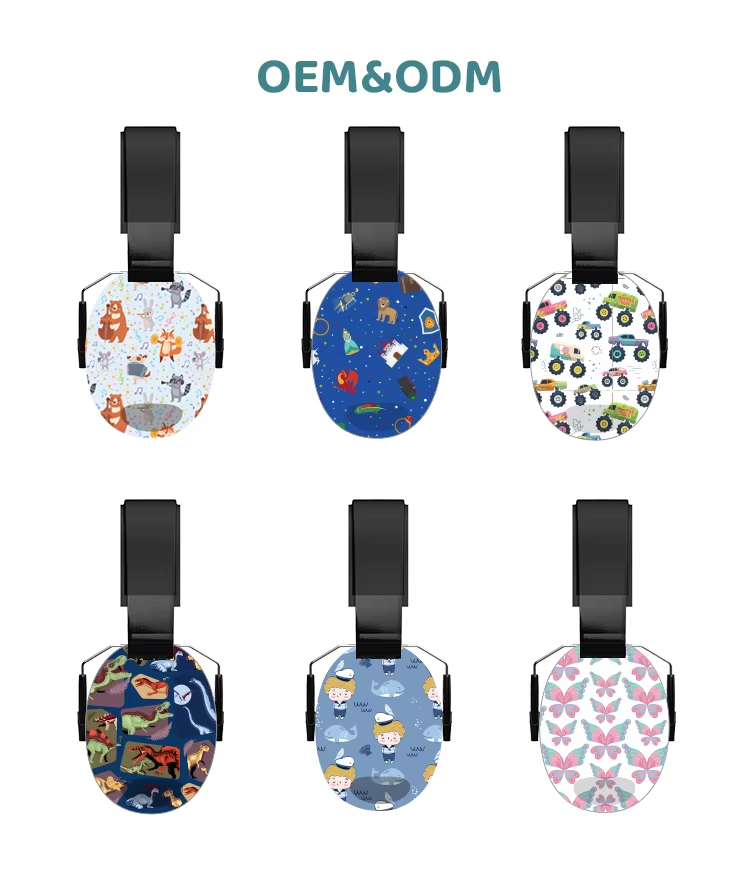 ABS Adjustable Noise Cancelling Sleeping Kids Ear Muffs Ear Protection Hearing Protector Autism Earmuffs product view