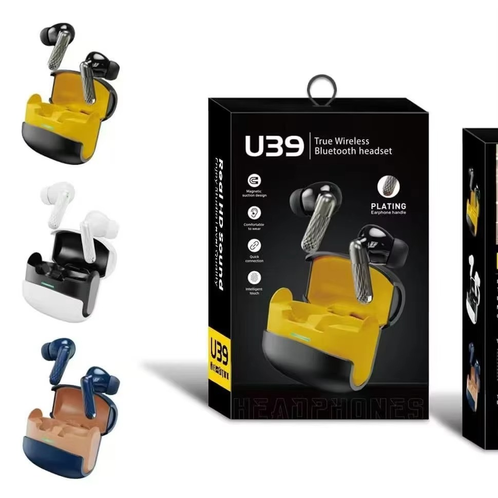 u39 Best Selling TWS Earbuds Wireless Gaming Sports Waterproof Earphones Wholesale BT5.4 HiFi Headset