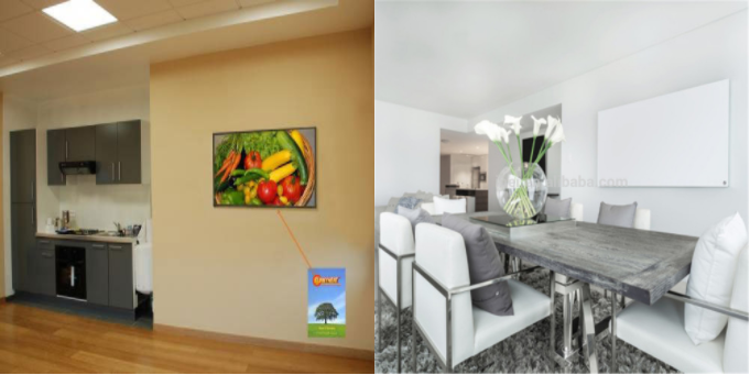 Decorative Heater Far Infrared Heating Panel Carbon Crystal Image Picture Printing Wall Mounted Electric Heater detail