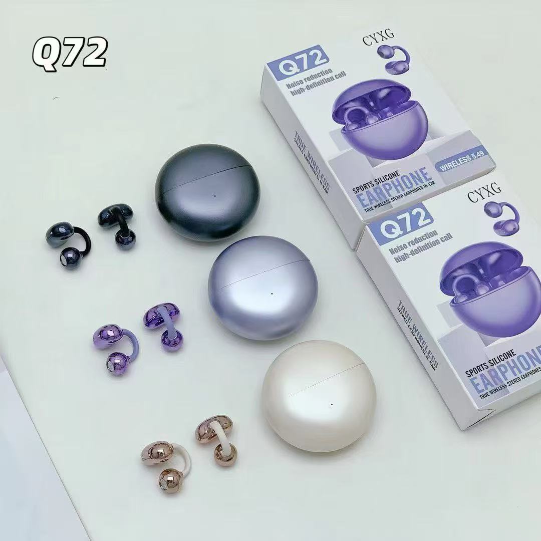 ZongX Wireless Earbuds with Earhooks Purple Open Ear Design Comfortable Fit for Sports and Daily Use detail