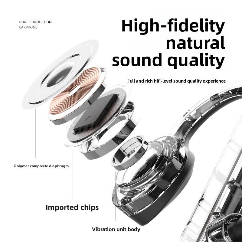 Hot Selling Trending K69 Open-Ear Bone Conduction Wireless Sports Earphone for JL LED IPX5 Waterproof Touch Control detail