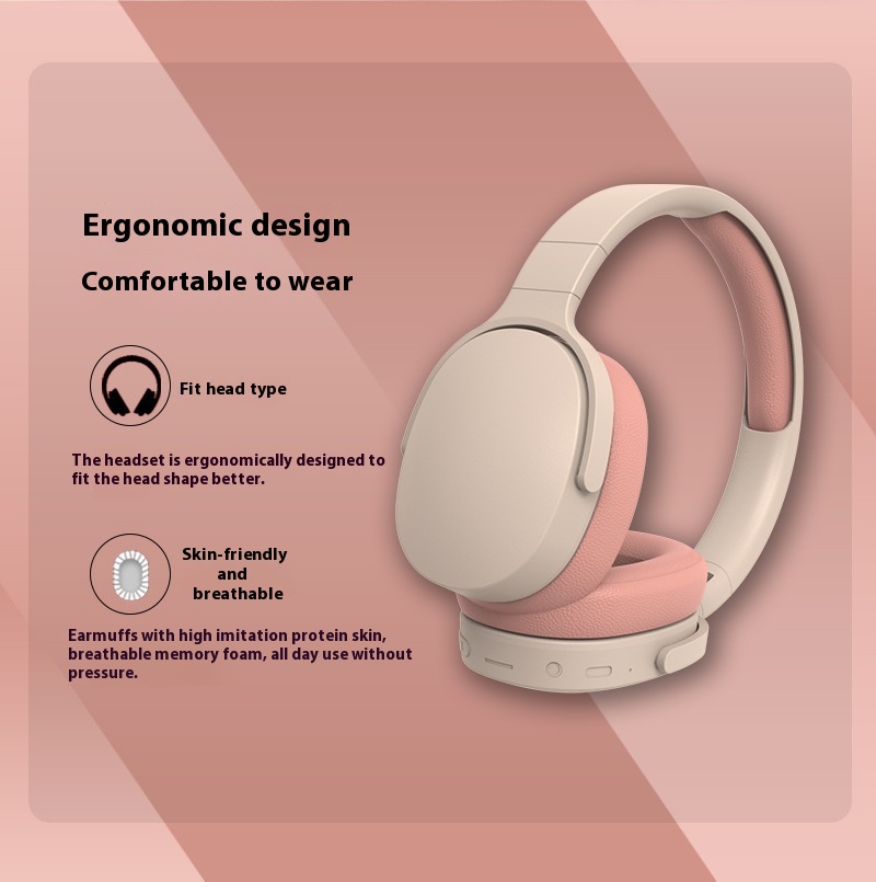All-Inclusive Wireless Bass Long Life Head-Mounted Bluetooth Direct Sales Cross-Border Popular LED Headphones detail