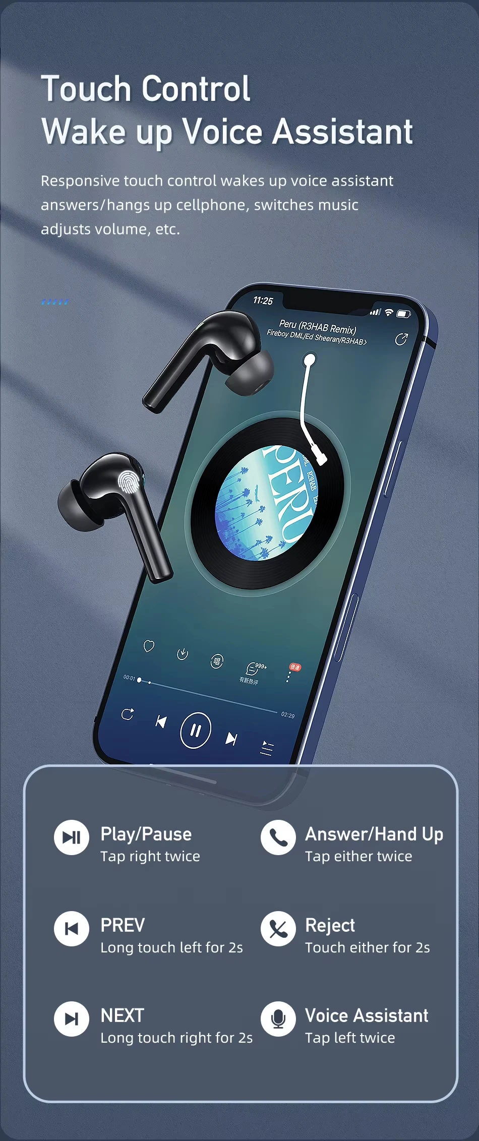 Awei T1 Pro Wholesale True Wireless Earphones V5.4 Pods Pro 2 In-Ear 3 Wireless Headphones LED Battery JL Customizable Earbuds detail