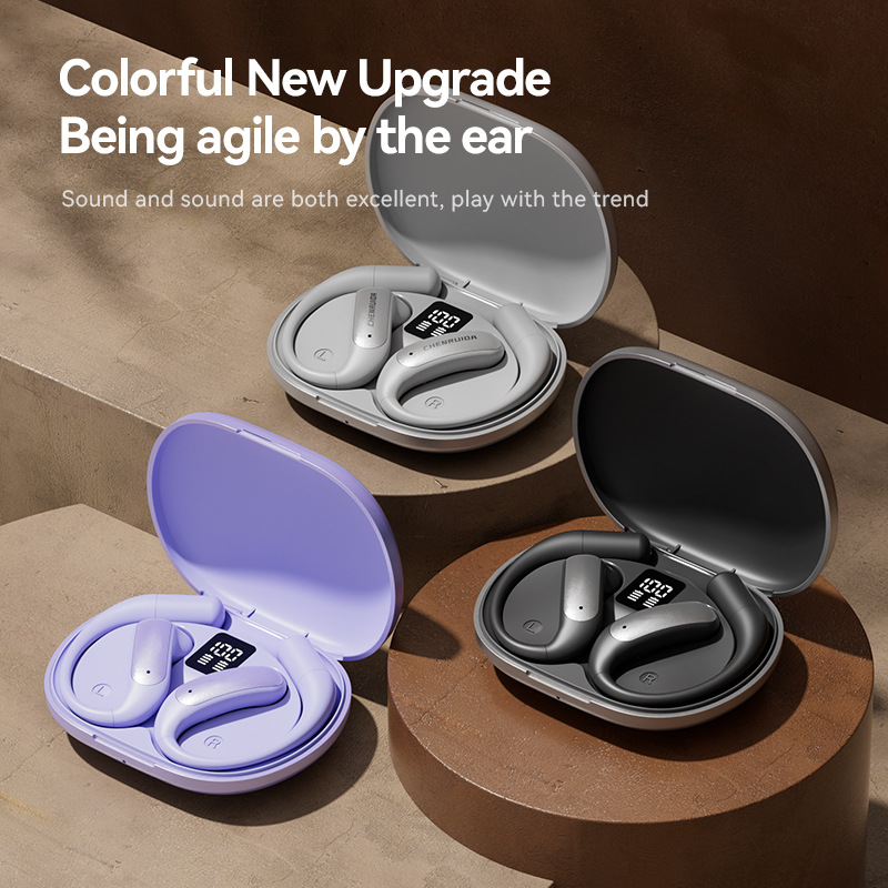 M127 Ows Wireless Earbuds BT 5.4 Open Stereo Sports Earphones LED ENC Noise Cancellation IPX5 Waterproof for Android/iOS/Windows product view