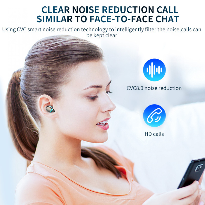 F9 Audifonos Mini Fone De Ouvido True Wireless Touch Control LED Display  Earphone Touch Control Headphone detail