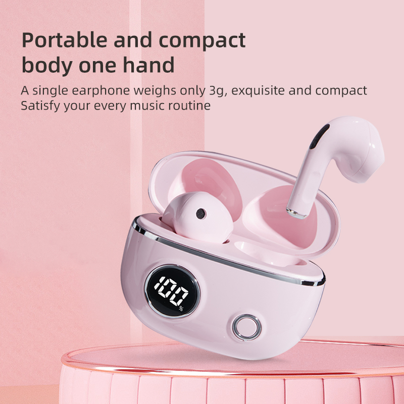 HBNKH Wireless Earphones High Quality Noise Reduction Earbuds Good Sound Quality Wireless Earphones with Battery Indicator product view