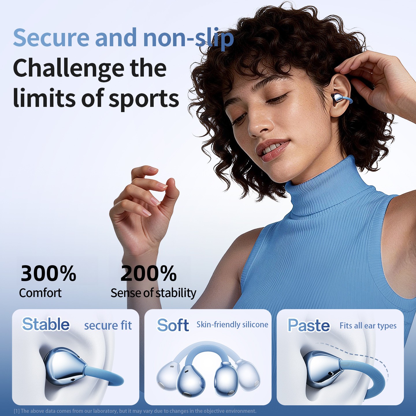 M169 Earbuds Earphone Headphone Hot-Selling Ear Clip Wireless for 6.0 Headset Voice Gesture Control Ultra-long Battery Life High product view