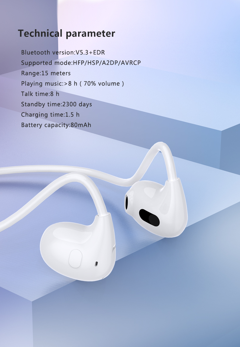 New Neckbands Open Ear Neckband Sports Wireless Headset on Ear Wireless Earphone Earbuds detail