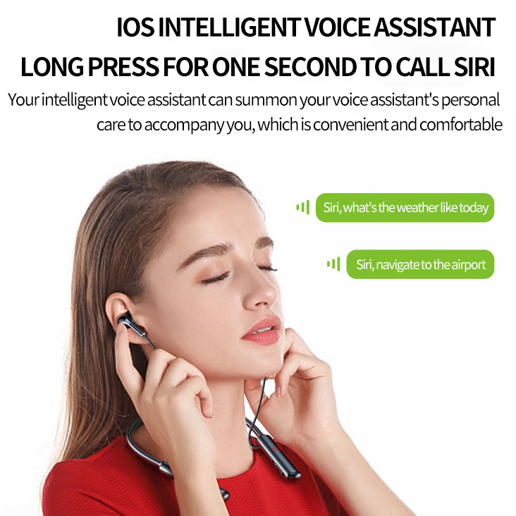 S960 Radio Wireless Earphone Neck Band Stereo Noise Reduction IPX-7 Waterproof Running Sports Earbuds with Microphone Neckband detail