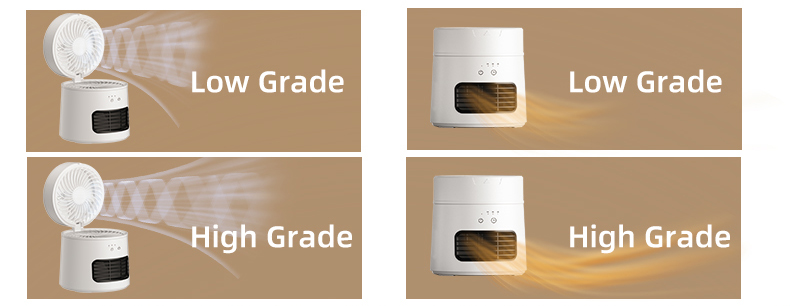Smart Portable PTC Office Mini Heater Home Desktop Fast Heat Saving Power Small Heater 2 in 1 Fan Cooler and Heater detail