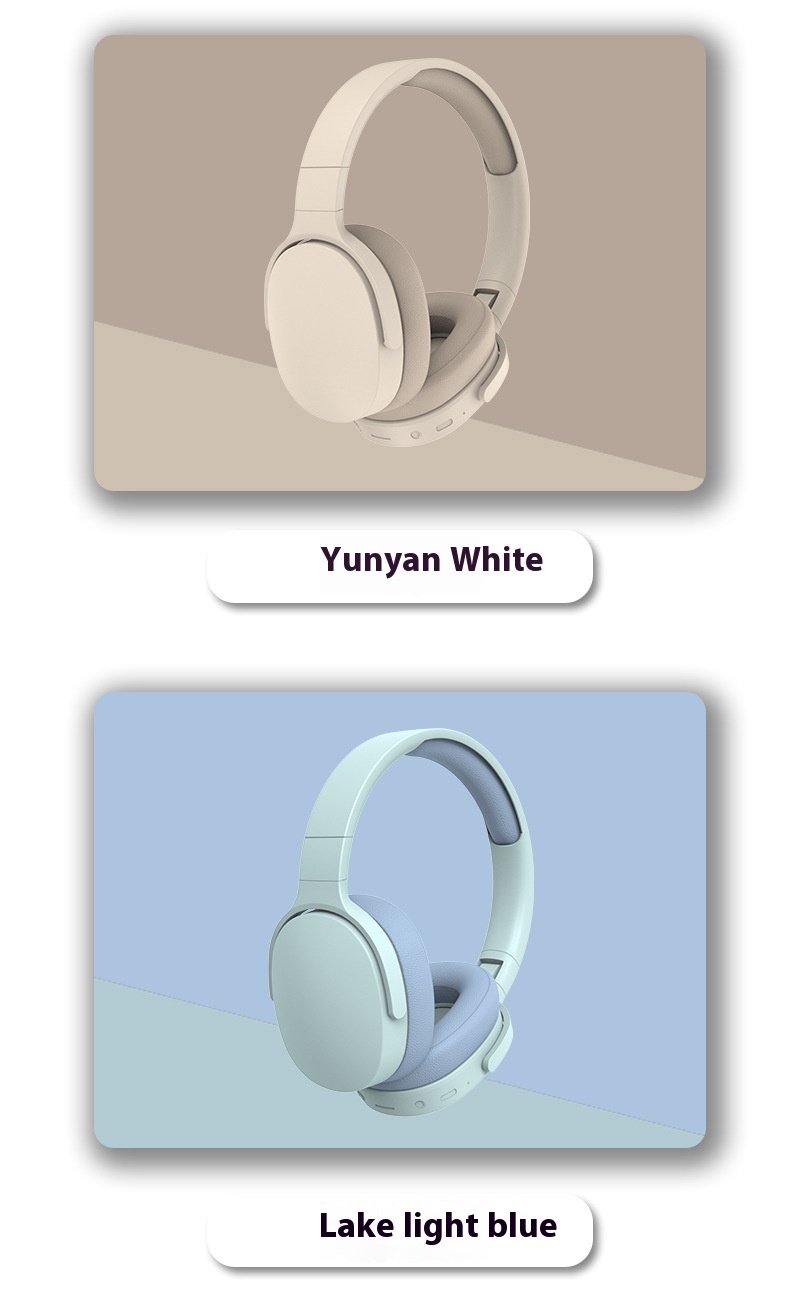 All-Inclusive Wireless Bass Long Life Head-Mounted Bluetooth Direct Sales Cross-Border Popular LED Headphones detail