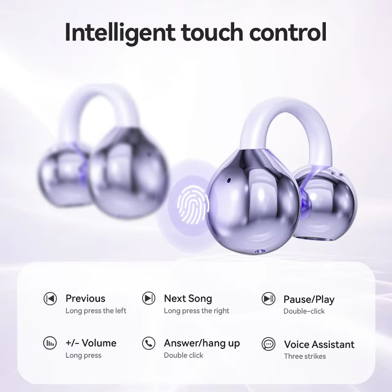 M91 OWS Sport Ear Clip Design Wireless Earphones Similar Earrings Bone Conduction Hi-Res Audio HD Voice Call Bluetooth Headset detail