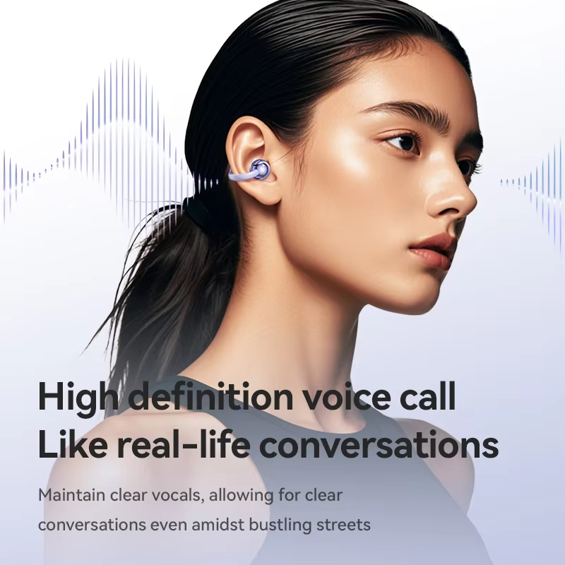 M91 OWS Sport Ear Clip Design Wireless Earphones Similar Earrings Bone Conduction Hi-Res Audio HD Voice Call Bluetooth Headset detail