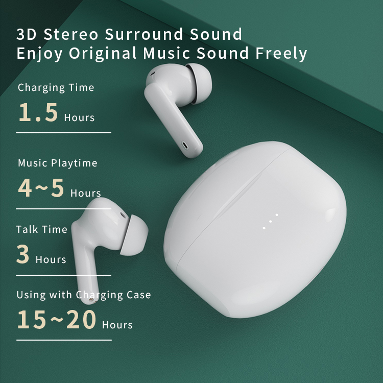 2022 A40 Tws Active Noise Canceling Wireless Earphone Noise Reduction Headset In-ear Headphone ANC ENC Earbuds detail