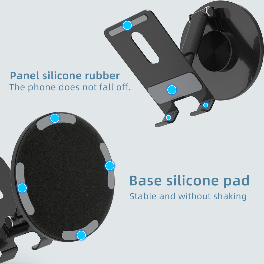 Anti-slip Foldable Aluminium Alloy Desk Phone Stand Tablet Holder Mobile Phone Holders with Adjustable Height product view