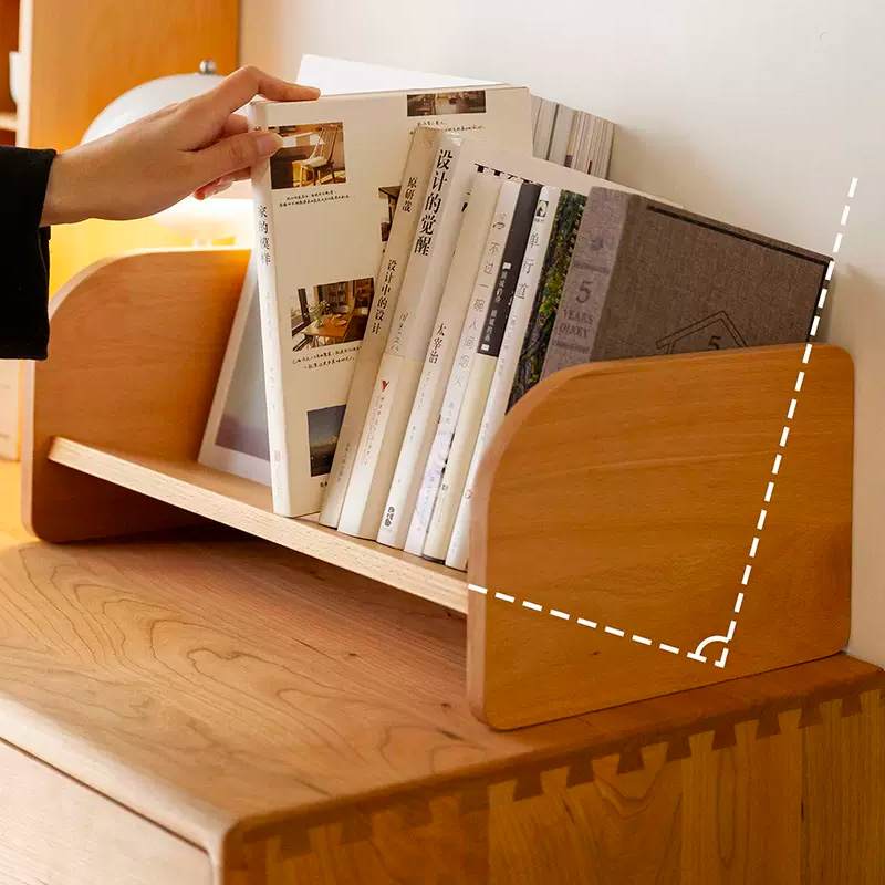 Simple Student Multipurpose Desktop Bookshelf Desk Bookcase Wooden Office Bookrack product view