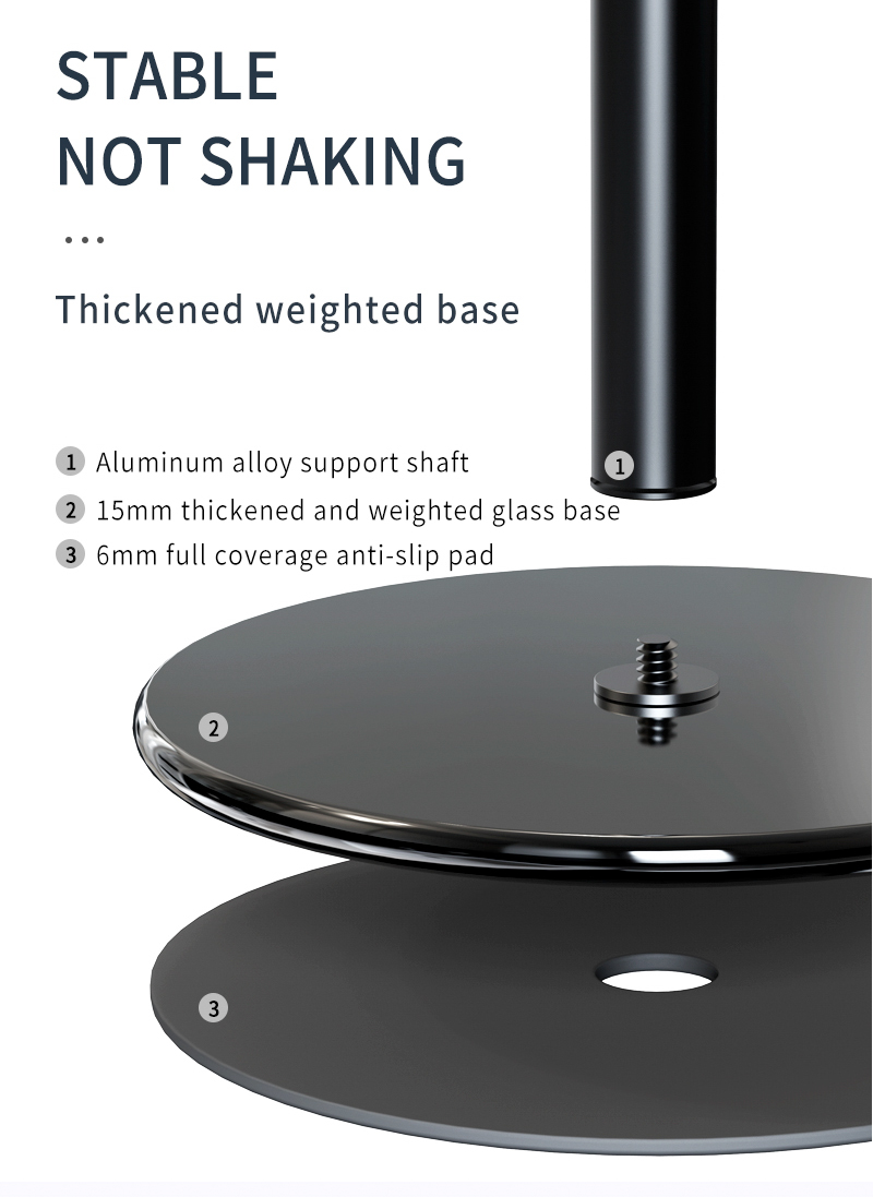 Adjustable Aluminum Telescopic Rod Lazy Holder Universal Support for iPad & Mobile Phone product view