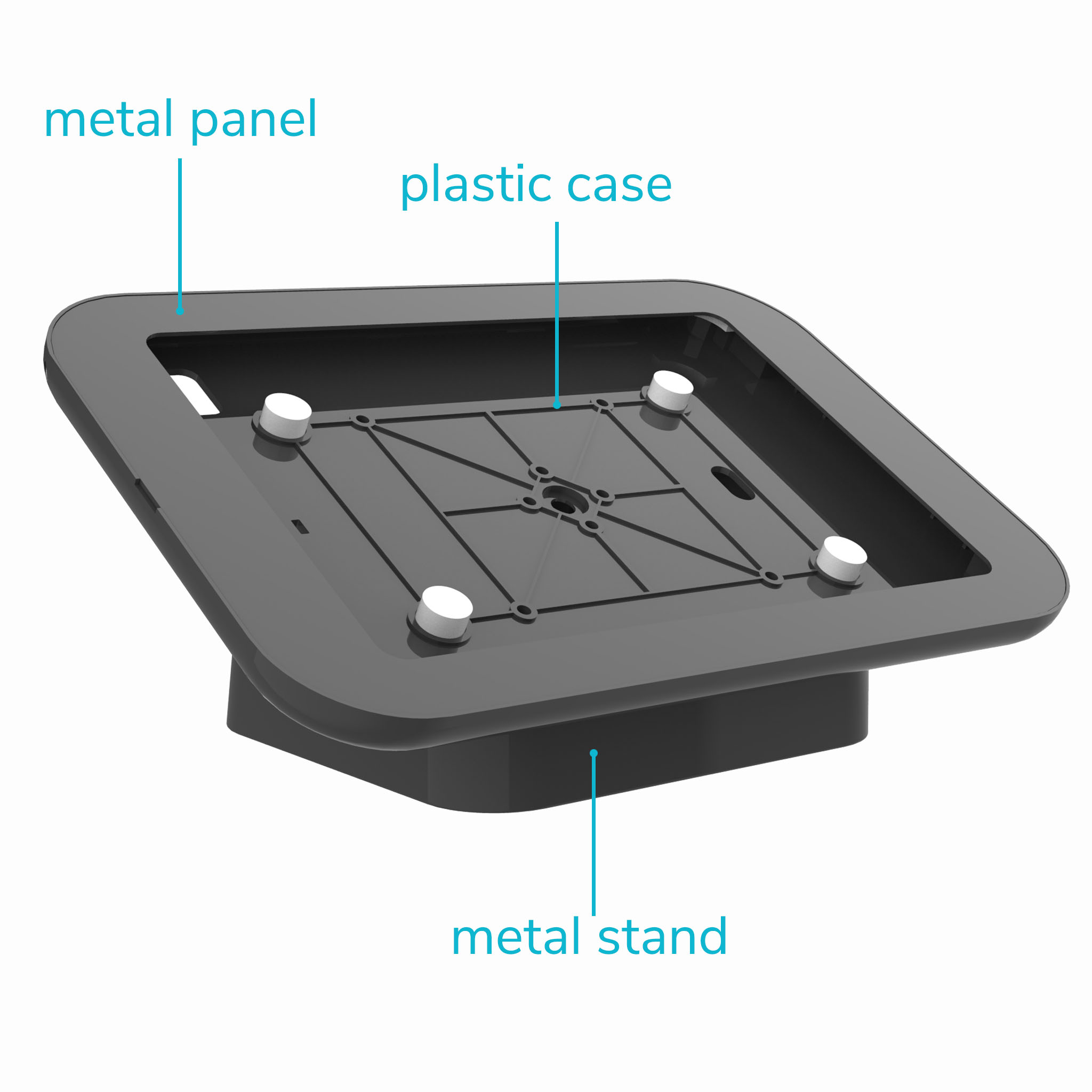 Metal Universal iPad 10/11 Inch Tablet Wall Mount Samsung Lenovo Counter Stand for Exhibition Stores Anti-Theft Counter Holder detail