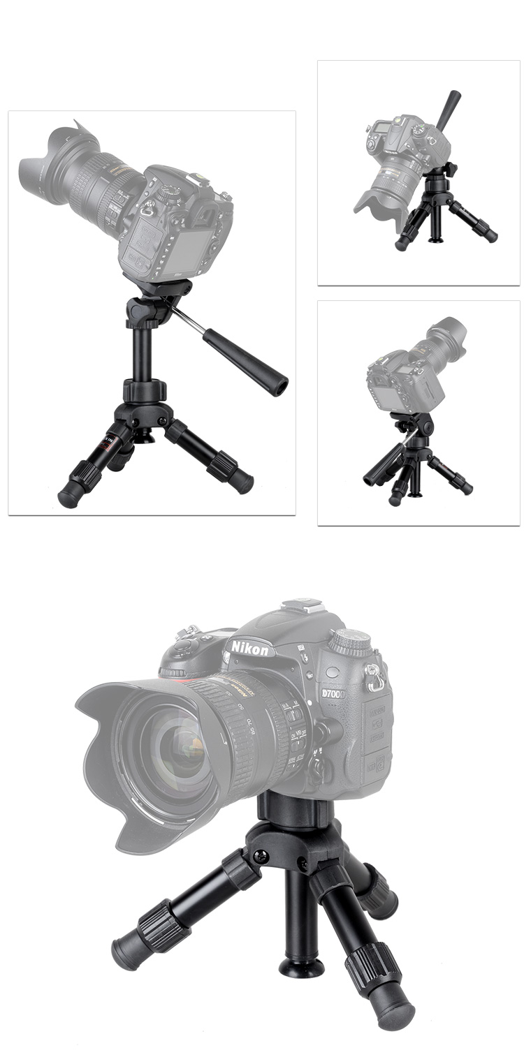 Adjustable Travel Portable Flexible Desktop Tabletop Mobile Phone Selfie Camera Mini Tripod Stand Camera Holder detail
