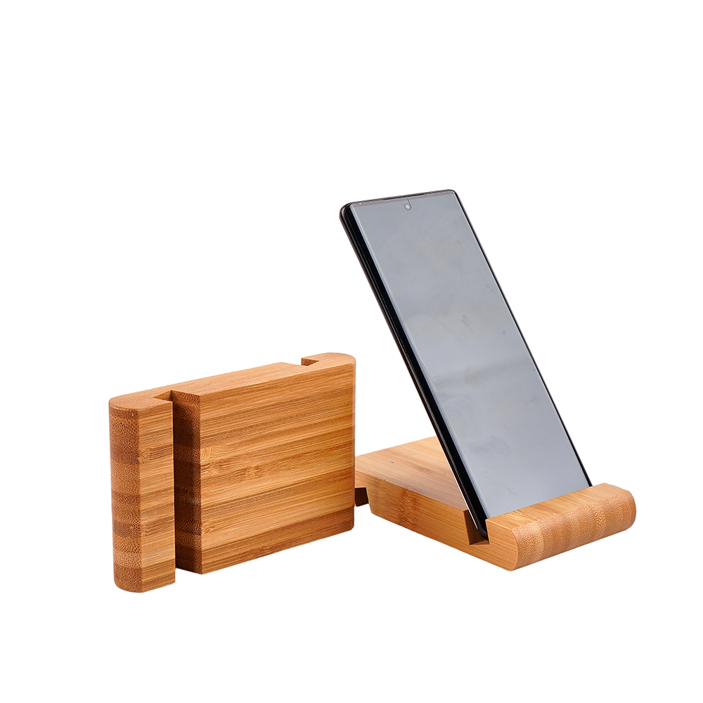 Customized Bamboo and Wood Smartphone Stand Desktop Phone Stand