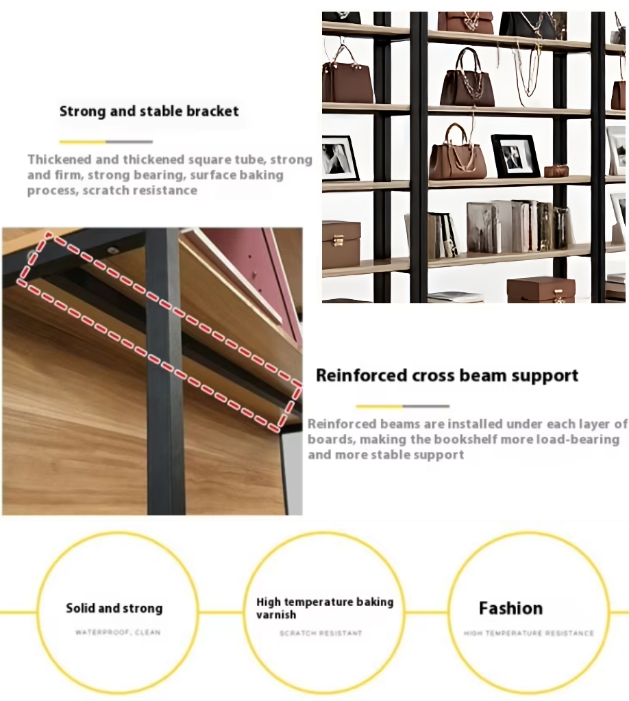 Modern Style Multi-Layer Desktop Storage Rack Small Iron Bookshelf for Student Dormitory Desk Layered Desk Organizer detail